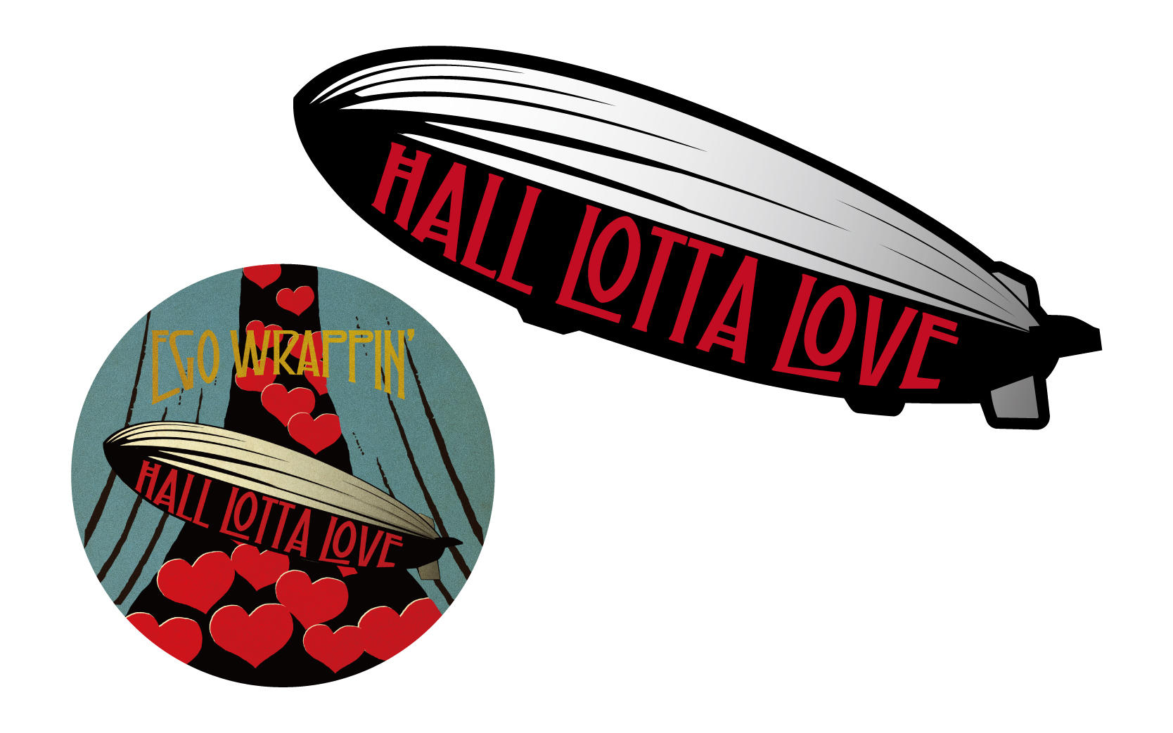 HALL LOTTA LOVE ステッカーセット -飛行船セット-