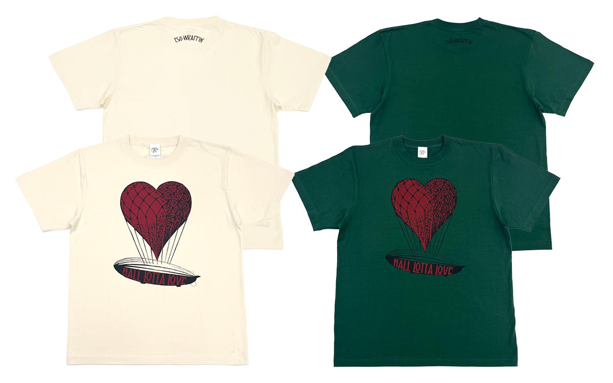 HALL LOTTA LOVE 2026 ハートの飛行船Tシャツ